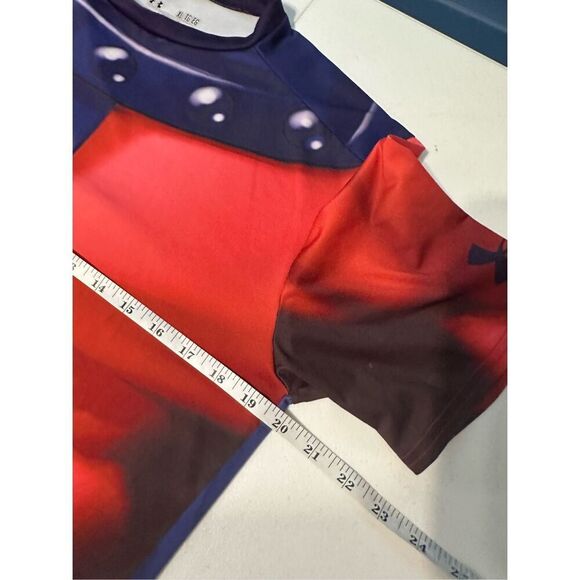 Under Armour Men's Purple Red Marvel Magneto Heat Gear Compression T-Shirt XL - Picture 4 of 7